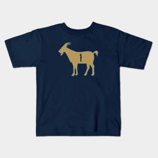 NO GOAT - 1 - Navy Kids T-Shirt